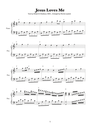 Jesus Loves Me (arr. Ronnie Leyland)