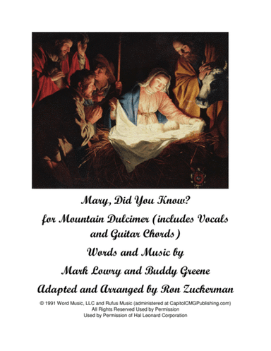 Mary, Did You Know? (arr. Ron Zuckerman)