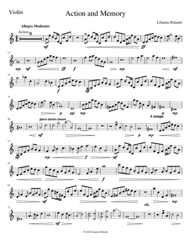 Action and Memory (Violin Part)