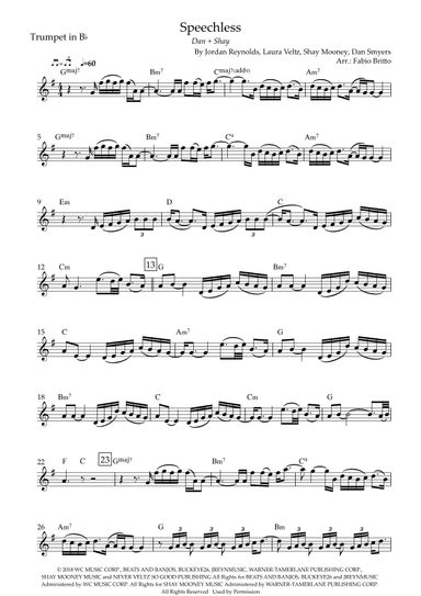 Speechless (arr. Fabio Britto)