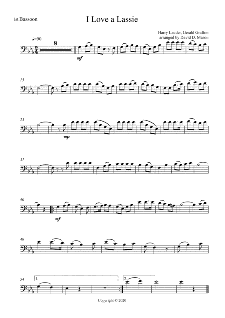 I Love a Lassie (arr. David D. Mason)
