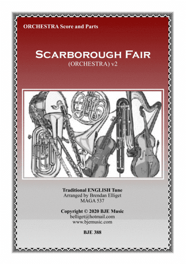 Scarborough Fair - Orchestra Score and Parts PDF (arr. Brendan Elliget MAGA 537)
