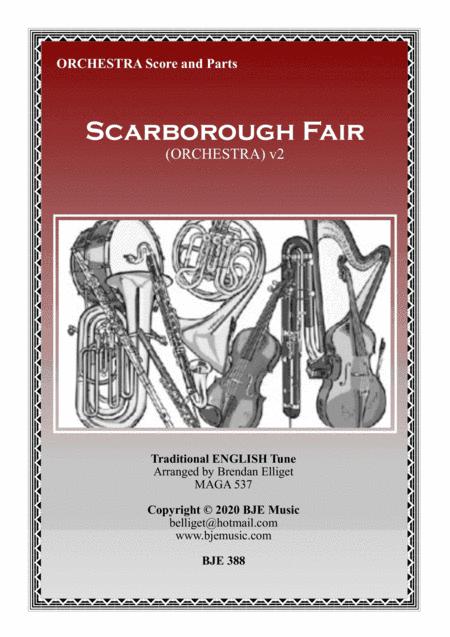 Scarborough Fair - Orchestra Score and Parts PDF (arr. Brendan Elliget MAGA 537)