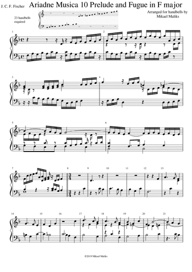 Ariadne Musica 10 - Prelude and Fugue in F major