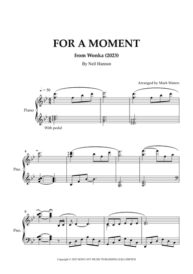 For A Moment (arr. Mark Waters)