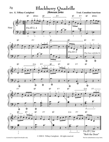 Blackberry Quadrille/Bolt the Door (arr. Evelyn Castiglioni)
