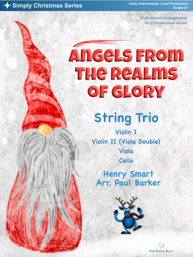 Angels From The Realms Of Glory (String Trio) (arr. Paul Barker)