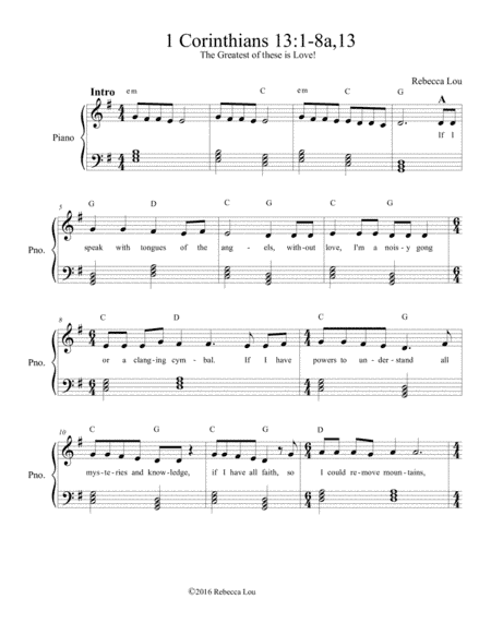 The Greatest of These Is Love! 1Cor 13