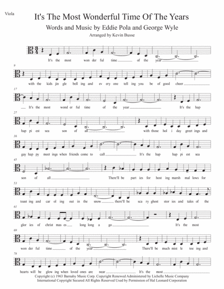 The Most Wonderful Time Of The Year (arr. Kevin Busse)