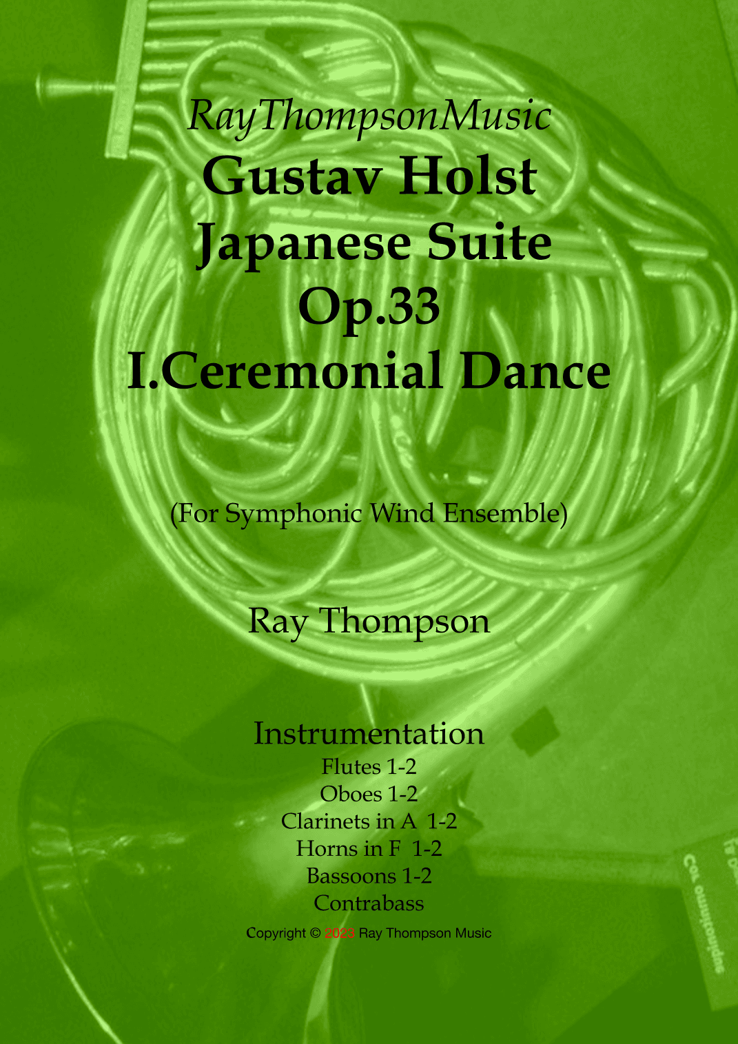 Holst: Japanese Suite Op.33 I.Ceremonial Dance - wind dectet (arr. Ray Thompson)