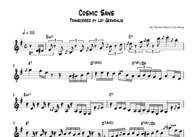 Cosmic Sans (feat. Tom Misch) (arr. Lef Germenlis)