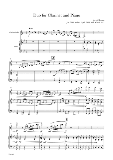 Clarinet Duo