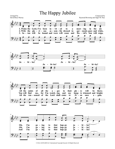 The Happy Jubilee (arr. David Bruce Murray)