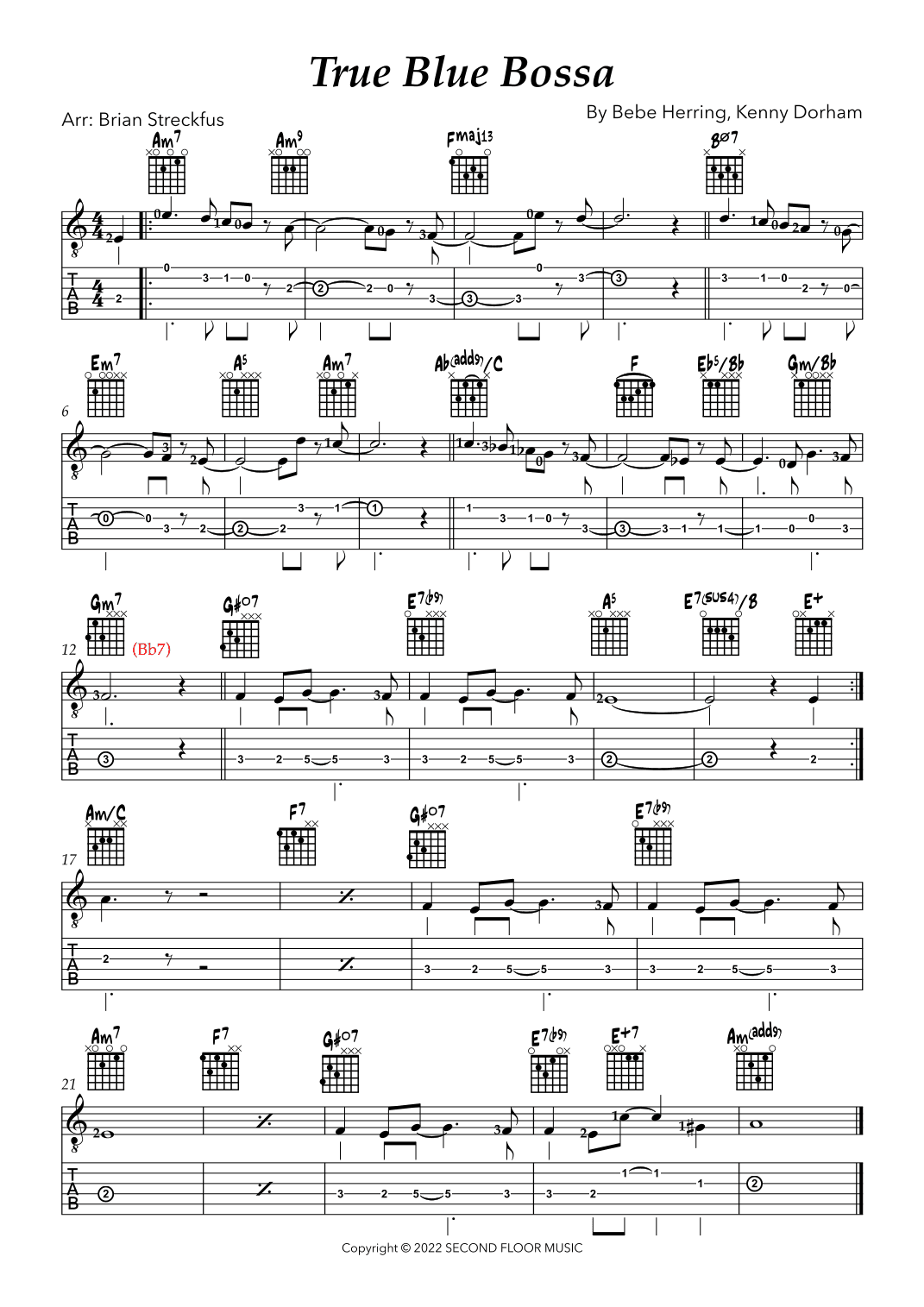 True Blue Bossa (arr. Brian Streckfus)