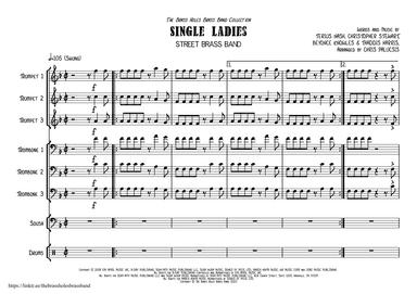 Single Ladies (put A Ring On It) (arr. Chris Palucsis)