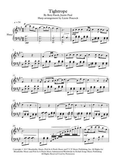 Tightrope (arr. Lizzie Peacock)