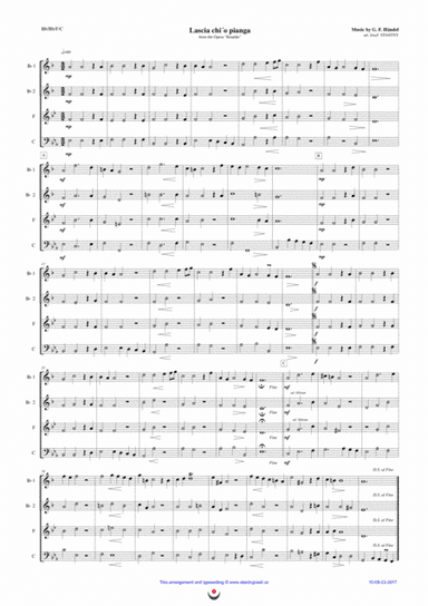 Lascia ch´io pianga (Handel) (arr. Josef STASTNY)
