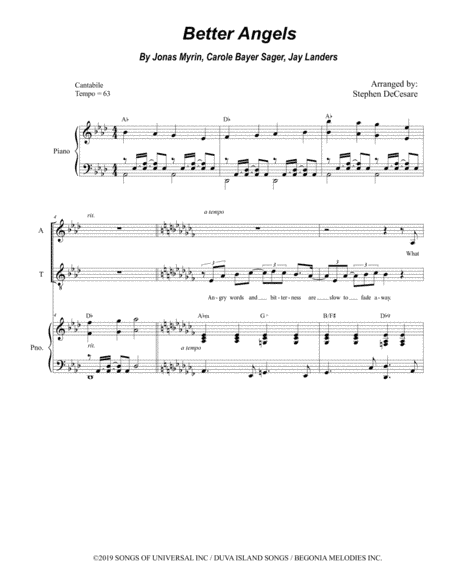 Better Angels (arr. Stephen DeCesare)