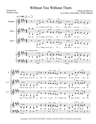 Without You Without Them (arr. Thomas Kyung)