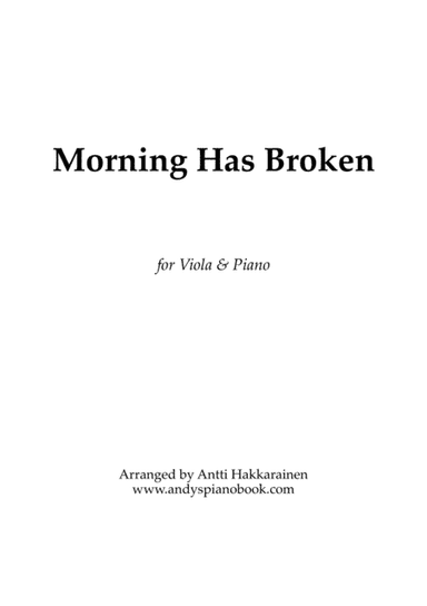 Morning Has Broken - Viola & Piano (arr. Antti Hakkarainen)