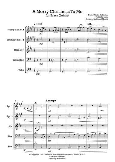 A Merry Christmas To Me (arr. Daniel Moretti)