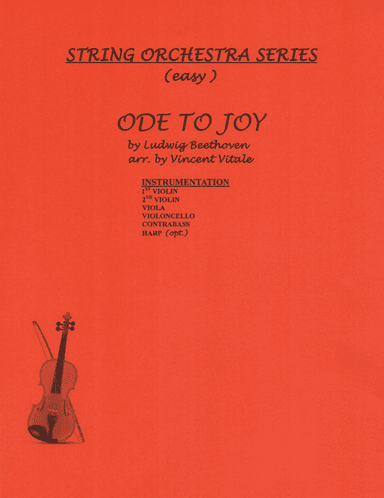 ODE TO JOY (easy with opt. harp) (arr. Vincent Vitale)