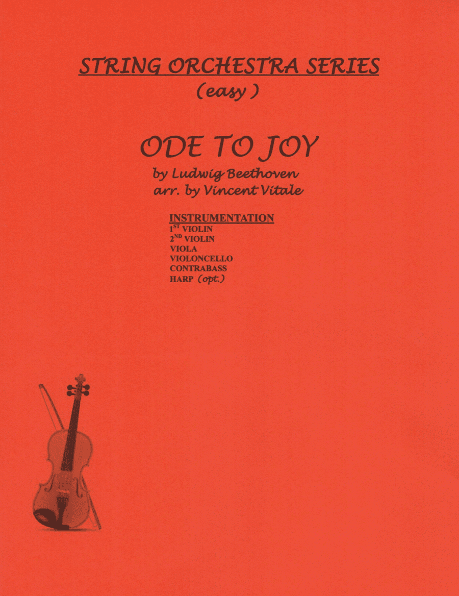 ODE TO JOY (easy with opt. harp) (arr. Vincent Vitale)
