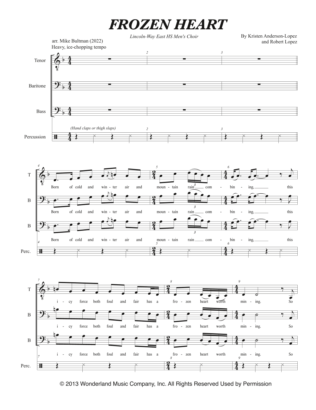Frozen Heart (arr. Mike Bultman)