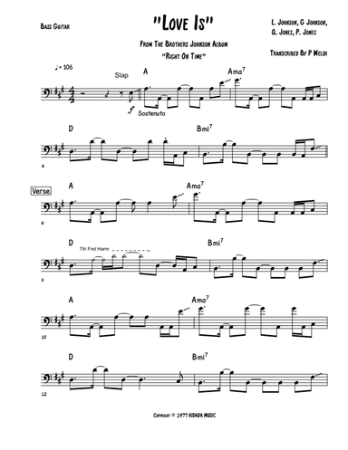 Love Is (arr. Accubass)