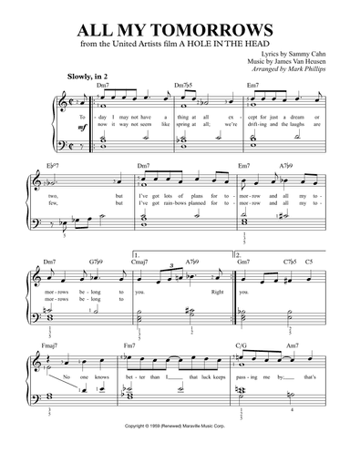 All My Tomorrows (arr. Mark Phillips)