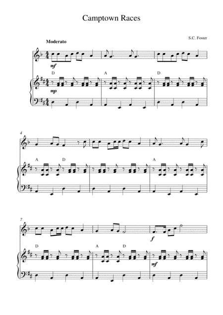 Camptown Races (arr. Kaiserin Rebecca)