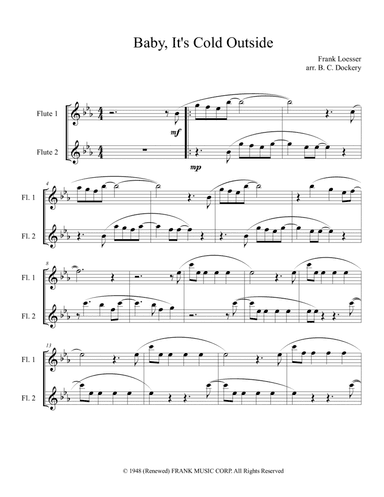 Baby, It's Cold Outside (arr. B. C. Dockery)
