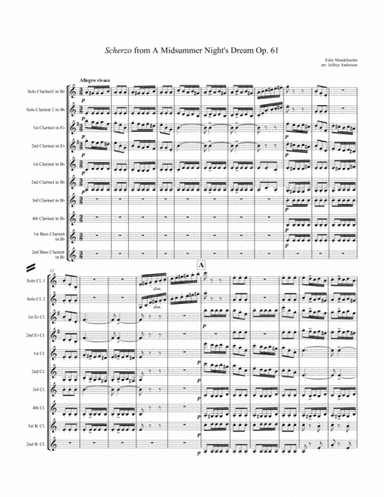 Mendelssohn Scherzo from A Midsummer Night's Dream (arr. Jeffrey Anderson)