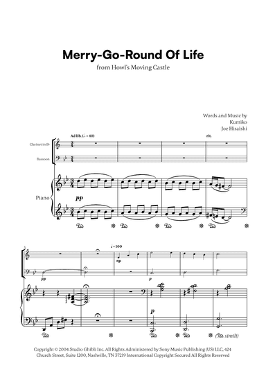 Merry-go-round Of Life (arr. Cadenza Editions)