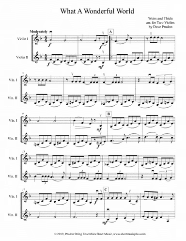What A Wonderful World (arr. Dave Prudon)
