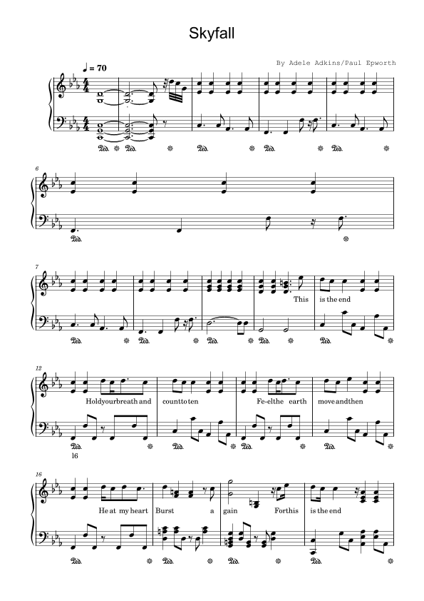 Skyfall (arr. poon)