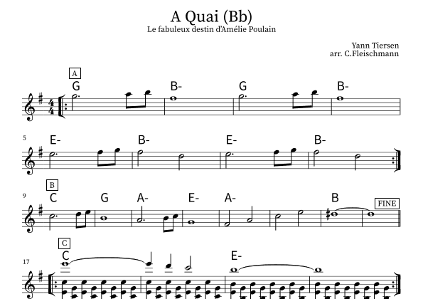 A Quai (arr. Christoph Fleischmann)