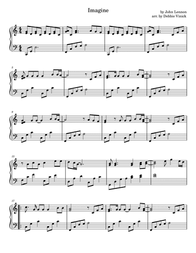 Imagine (arr. Debbie Vinick)