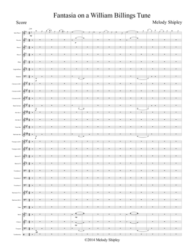 Fantasia on a William Billings Tune (Score) (arr. Melody Shipley)