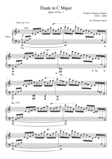 Etude Op.10 No.1 (arr. Thomas Jancso)