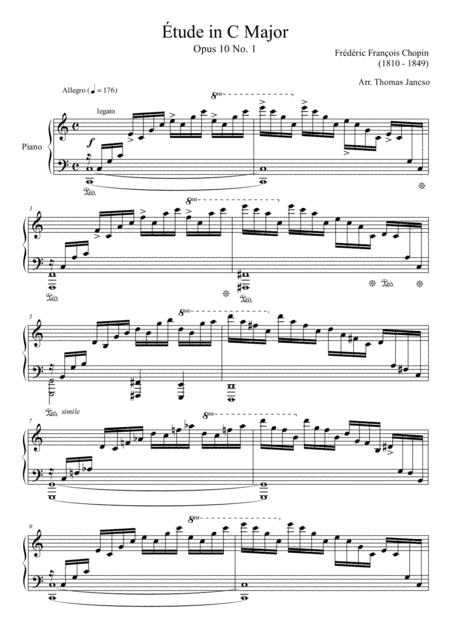 Etude Op.10 No.1 (arr. Thomas Jancso)
