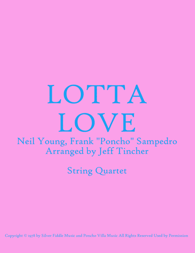 Lotta Love (arr. Jeff Tincher)