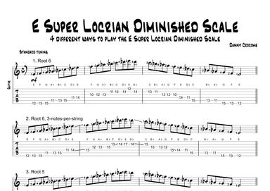 E Super Locrian Diminished Scale (4 Ways to Play)