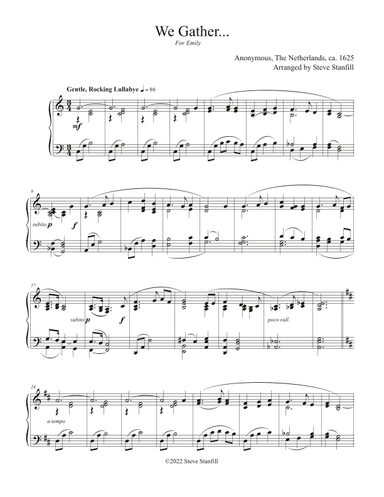 We Gather Together/ Prayer of Thanksgiving (arr. Steve Stanfill)