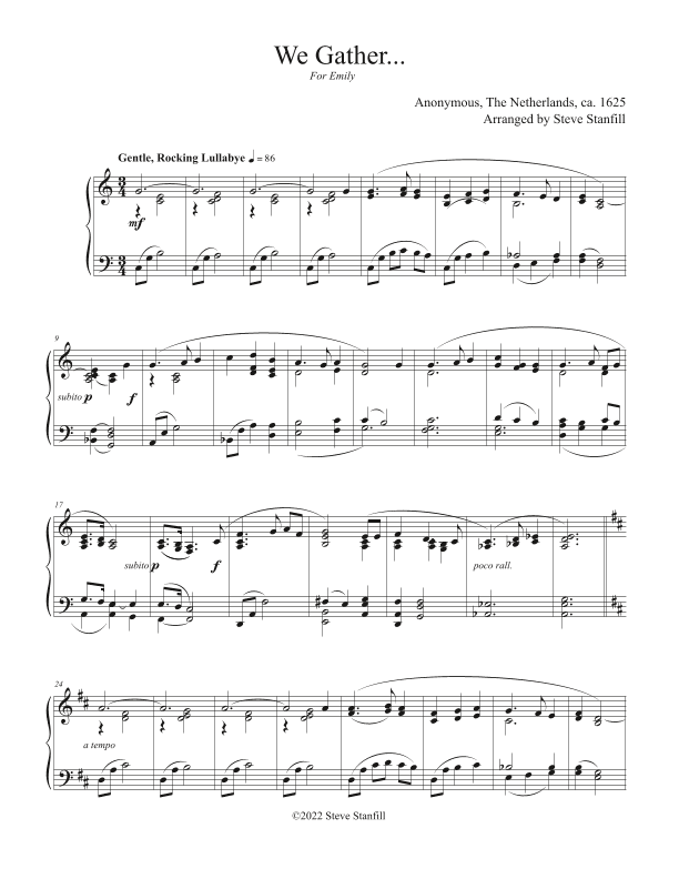 We Gather Together/ Prayer of Thanksgiving (arr. Steve Stanfill)