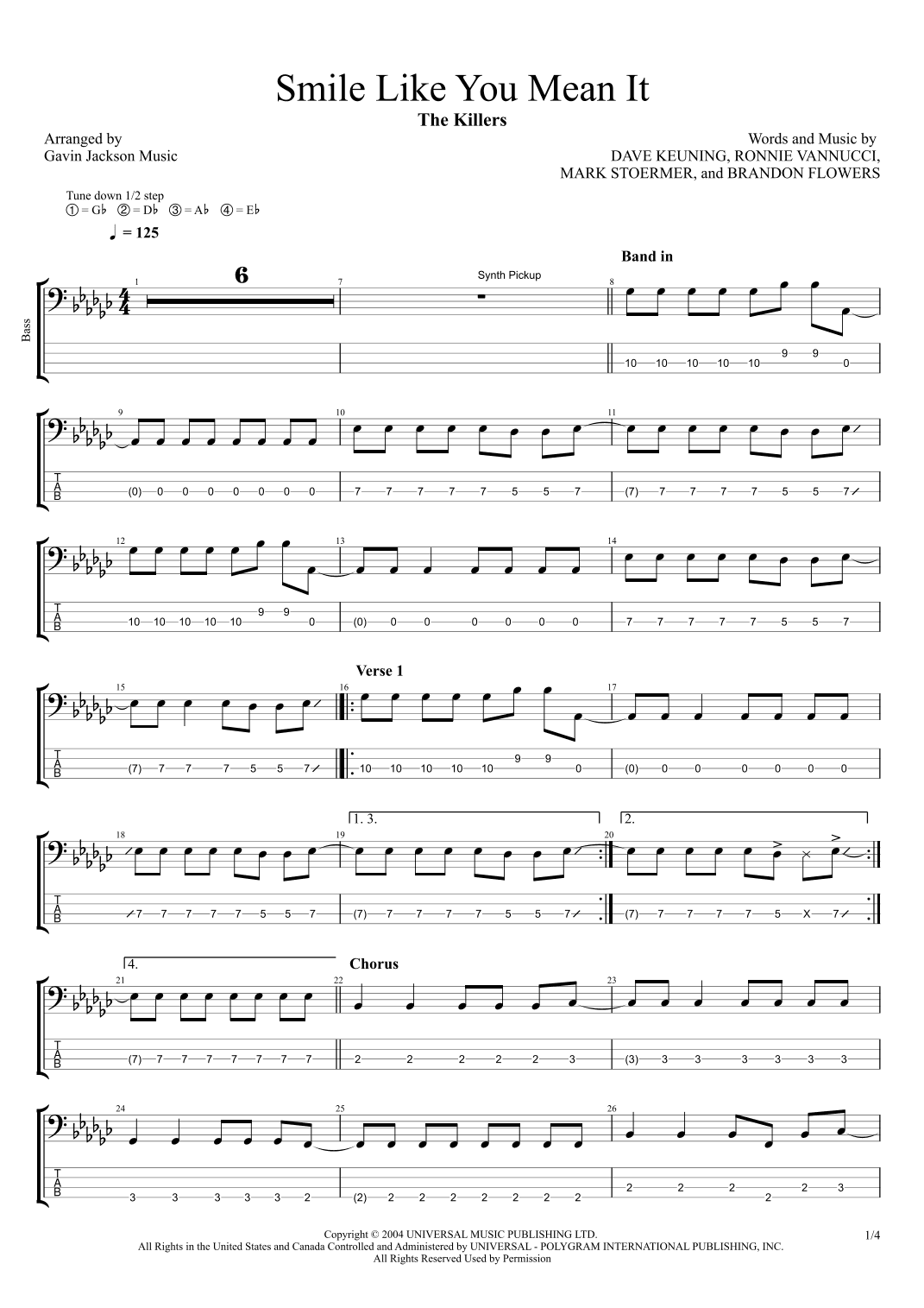 Smile Like You Mean It (arr. Gavin Jackson Music)