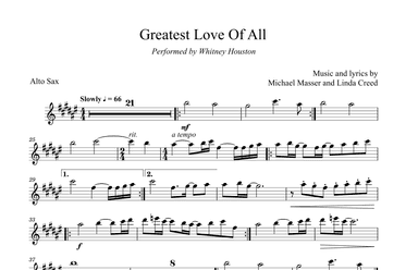 The Greatest Love Of All (arr. David Lartey)