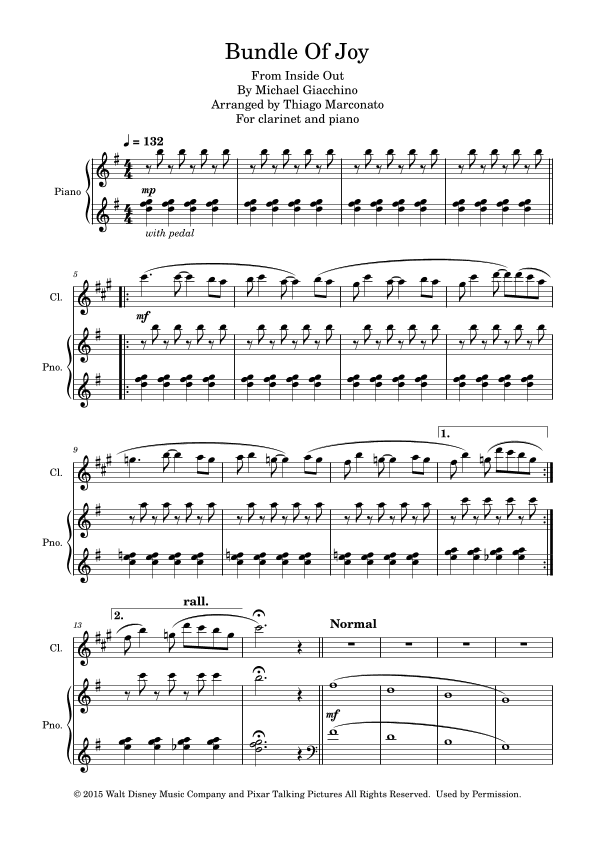 Bundle Of Joy (arr. Thiago Marconato)
