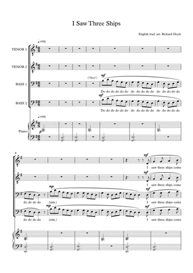 I Saw Three Ships (arr. Richard Hoyle)