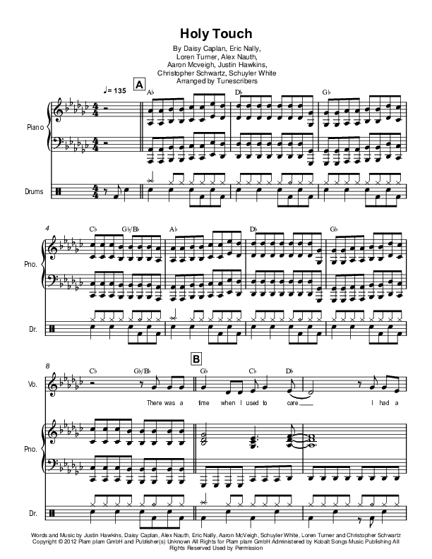 Holy Touch (arr. Tunescribers)
